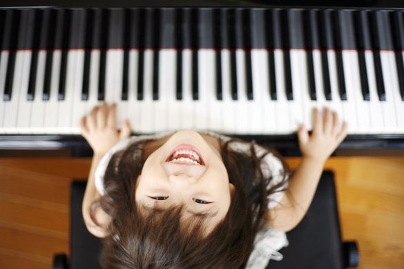 A child playing the piano